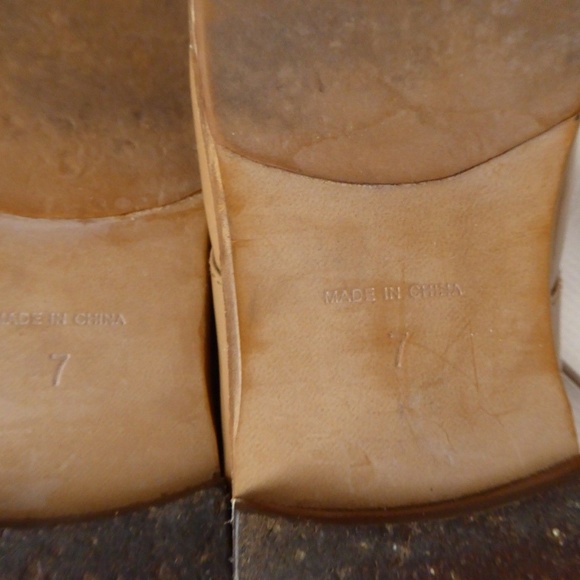 Madewell 7 Tan Bobbie Oxford Patent Shoes Flat - Picture 8 of 8